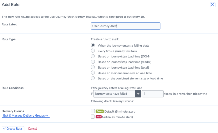 user journey website rule