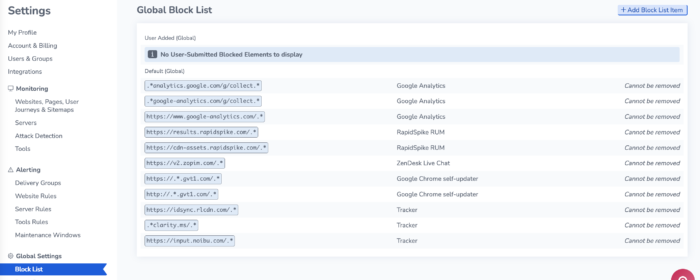 global block list